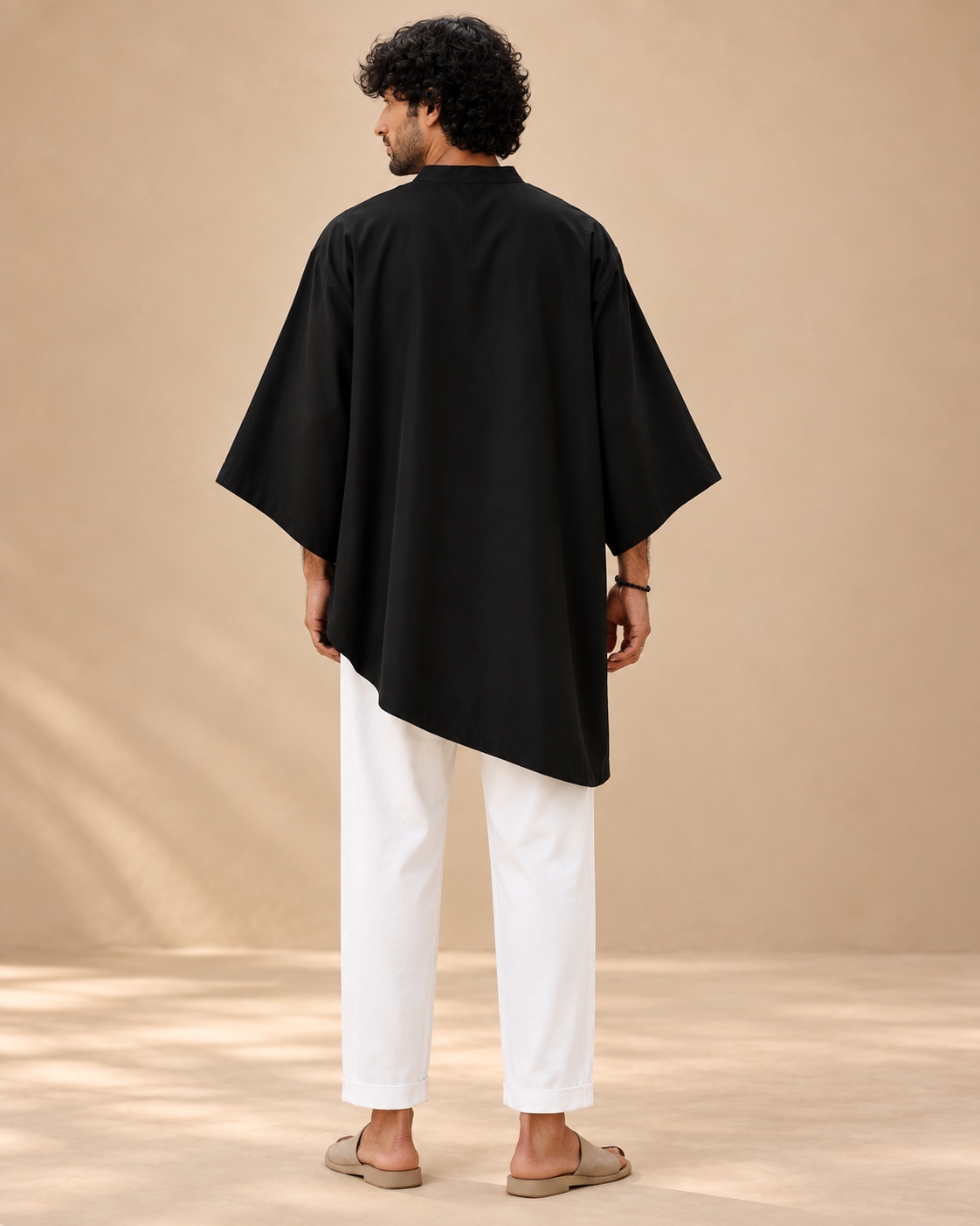 Back view of the relaxed kurta
